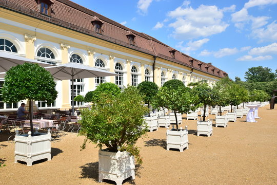 Historic conservatory (Orangerie) in the town of Ansbach, near Nuremberg, N&uuml;rnberg, Germany