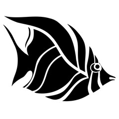 Monochrome stylized Fish