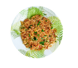 Kısır.bulgur salad or meze
