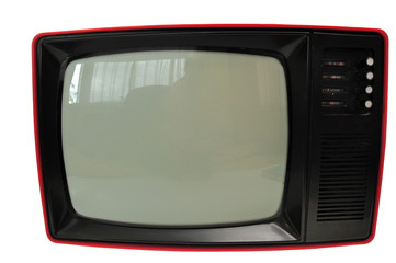 Old retro Tv Isolated On White
