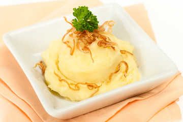 Mash potato with fried onion