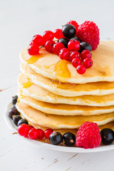 Pancakes with berries
