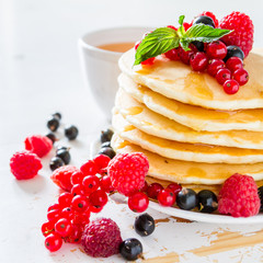 Pancakes with berries
