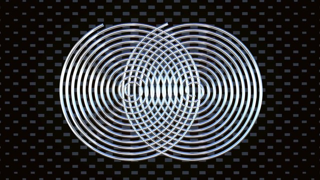 Hypnotic spiral animation