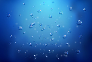 Vector Soap Water Bubbles. Transparent Isolated Realistic Design Elements. Can be used with any Background.