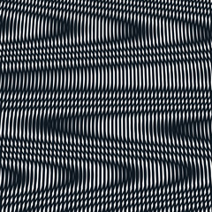Optical background with monochrome geometric lines. Moire patter