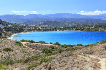 Fototapeta na wymiar View of the bay of Crete. Greece.