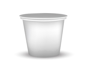 Vector Blank White Foil Food Packaging llustration Isolated Mock Up Template Package Ready For Custom Design