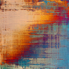 Abstract old background with rough grunge texture. With different color patterns: yellow (beige); purple (violet); blue; red (orange)
