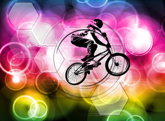 Obraz na płótnie Canvas BMX biker