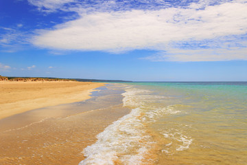 The most beautiful sandy beaches of Apulia. ITALY(SALENTO).From Torre Pali to Pescoluse the shore...