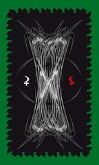 Тarot cards - back design, old tree