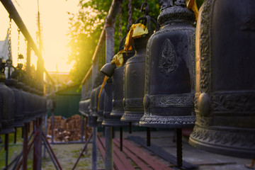 Bell structure in a wat Temple for signaling the monks to do their praying ceremony.
