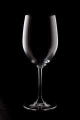 Empty wine glass
