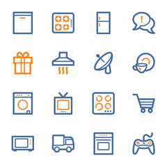 Home Appliance web icons set