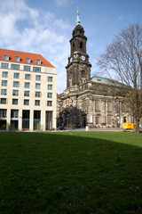 Fototapeta na wymiar Dresden Kreuzkirche
