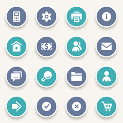 Basic web icons set