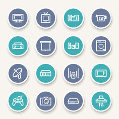 Home Appliance web icons set