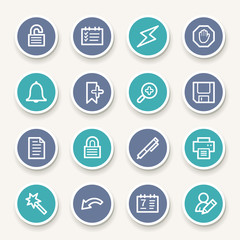 Organizer Web Icons Set