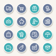 Shopping web icons