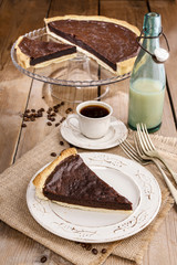 Chocolate tart - dessert