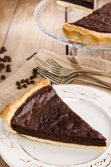 Chocolate tart - dessert