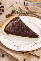 Chocolate tart - dessert