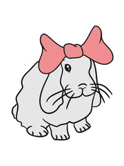 girl girl bow cute female bunny cute pink play