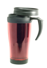 Thermocup dusty red on a white background