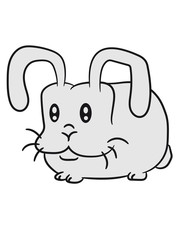 funny little comic cartoon bunny