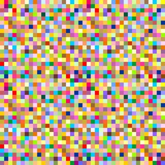 Background from multi-colored squares superimposed side by side and below each other