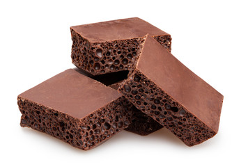 milk chocolate isolated