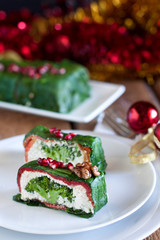 Vegetable and cheese terrine