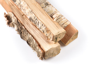 Fototapeta premium Stack of cut logs firewood