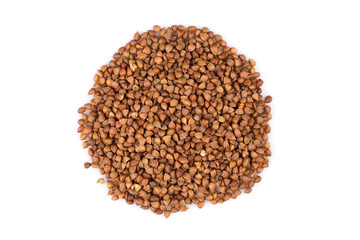 Pile of buckwheat seeds