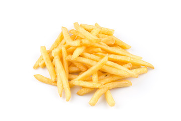 french fries isolated