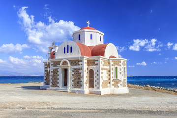 Church by the sea. Crete. Greece.