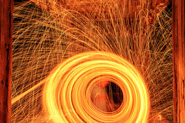 Amazing  Fire steel wool .