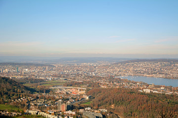 Zürich, Sicht von der Felsenegg