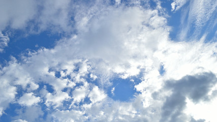 Cloudy blue sky