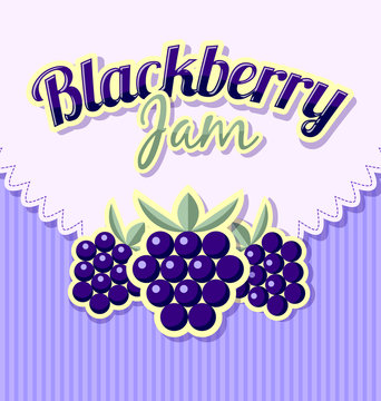 Blackberry jam label