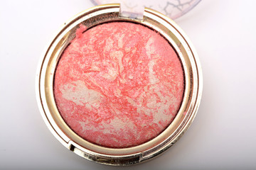 Makeup fashion kit isolated on white background