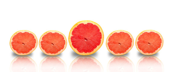 Stand out loud concept using grapefruits