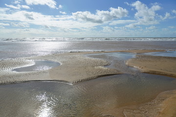 Fototapeta na wymiar Schöne Sandküste bei Tranche sur Mer