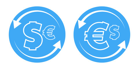 dollar euro icons