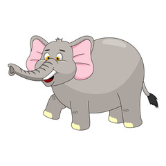Elephant Cartoon Vector Illustration
