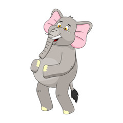 Elephant Cartoon Vector Illustration