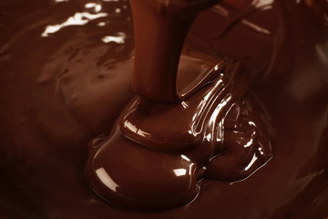 Chocolate as background