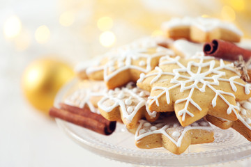 Beautiful cookies with Christmas decor
