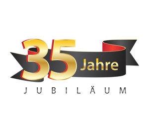 35 jahre jubiläum schwarz logo
